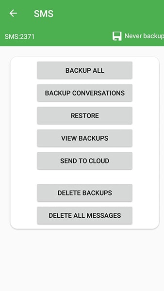 transferencia de mensajes por super backup restore 2