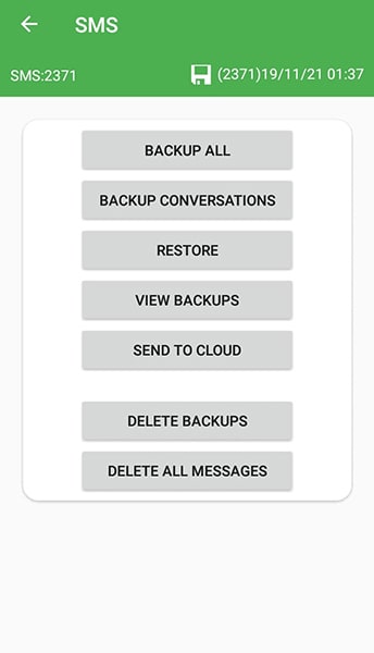 messages transfer by super backup restore 3
