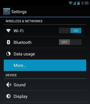 Fotos von Android zu Android per NFC übertragen - zu den Einstellungen