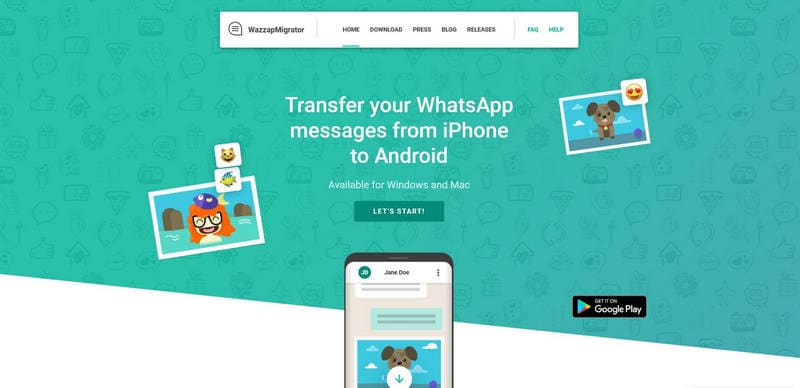 WhatsApp migrador iphone para android
