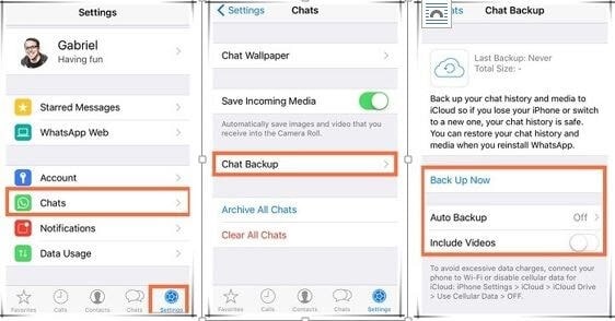 Whatsapp business backup