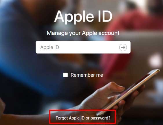 olvidé el id de apple o la contraseña