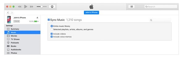 Sincronizar el contenido de iTunes