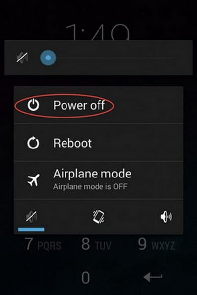 turn off Android phone