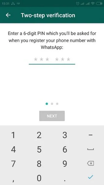 código de verificação do Whatsapp business