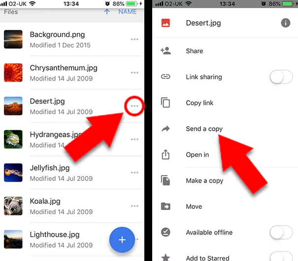 how to download multiple photos from google drive to phone