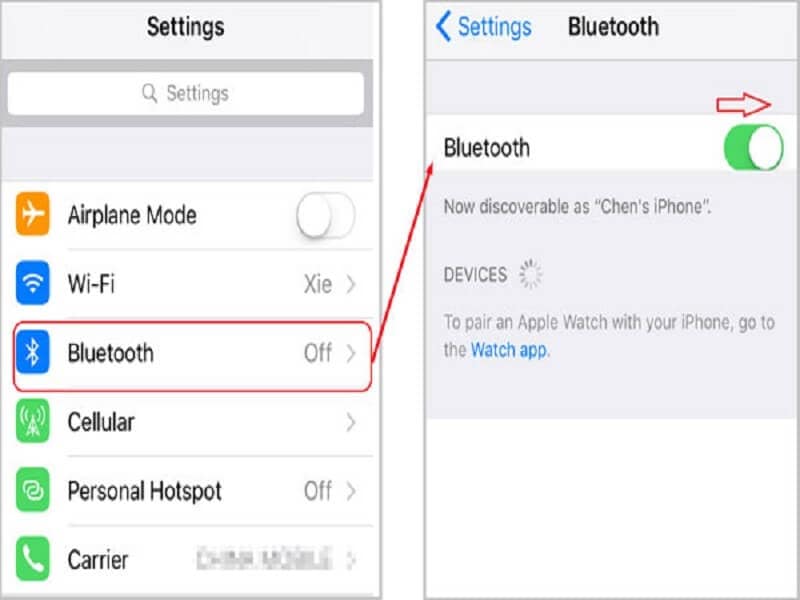 Transferencia Bluetooth 4