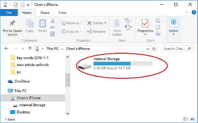 Transfer using USB cord1