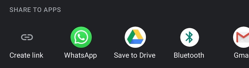 Save to Drive option