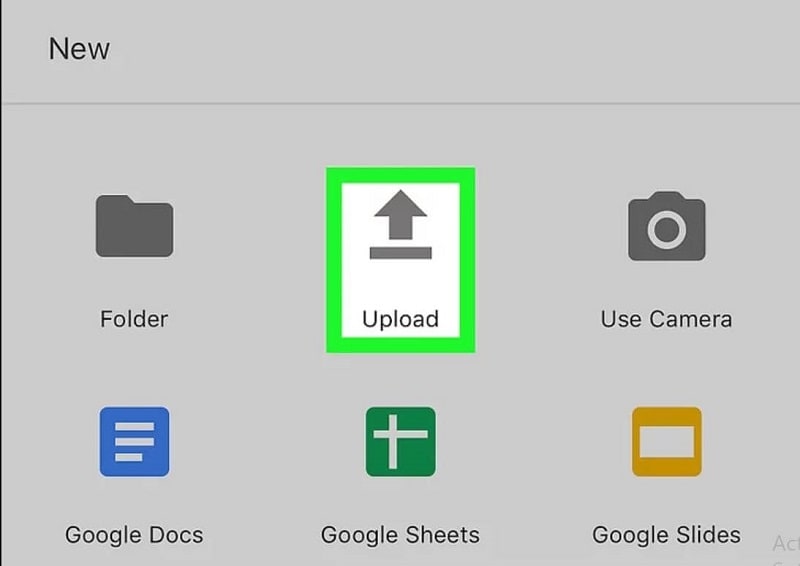 how to upload photos from phone to google drive