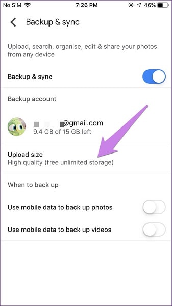How to transfer photos from iPhone to Google photos 6