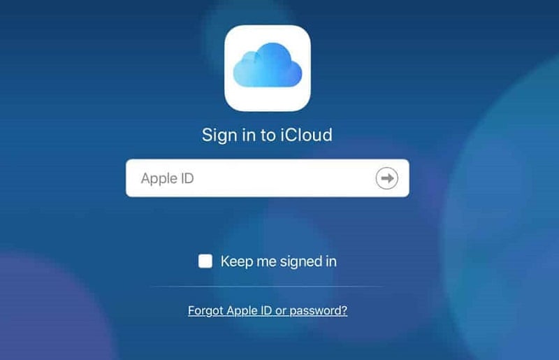 se connecter à une page sur iCloud