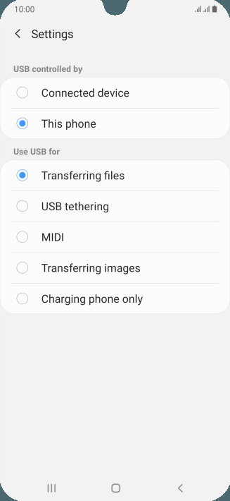 choose “Transferring images”