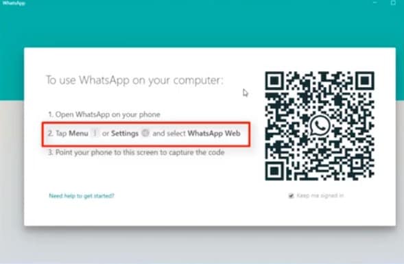baixe WhatsApp para PC no site oficial