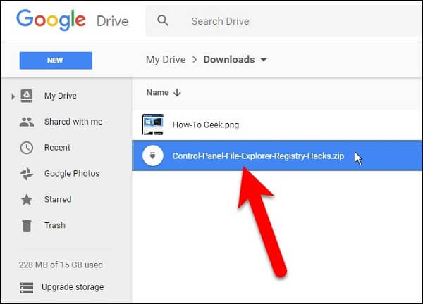 google drive url for downloading file