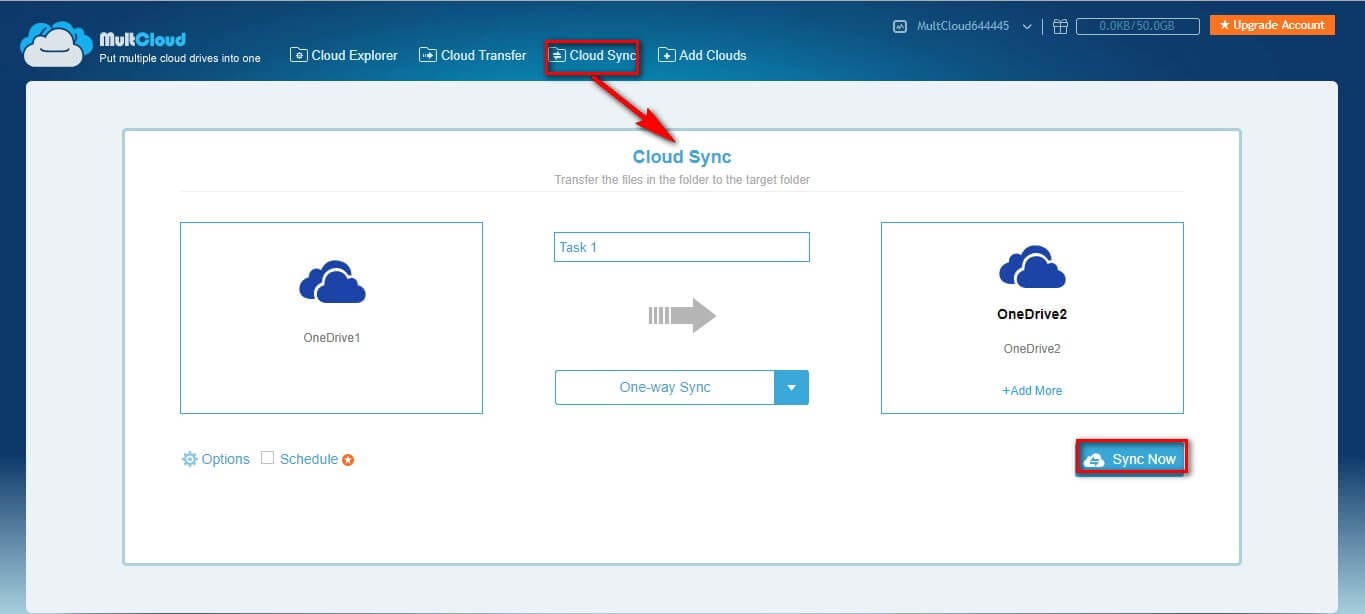 2sync both accounts