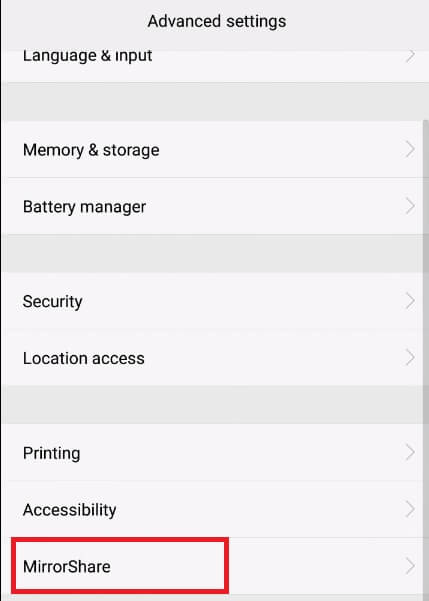 3 Dicas sobre o espelhamento de tela em dispositivos Huawei - 3