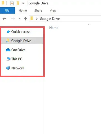 google drive windows file explorer