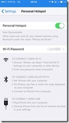 enable personal hotspot