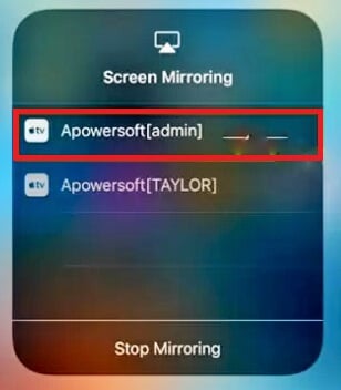 screen mirror su iphone 8 3