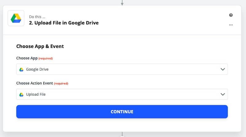 Using Zapier to sync Dropbox to Google Drive
