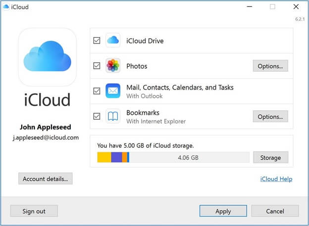 interface iCloud 