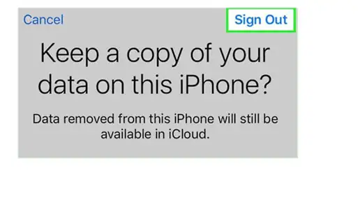 Keep data iPhone