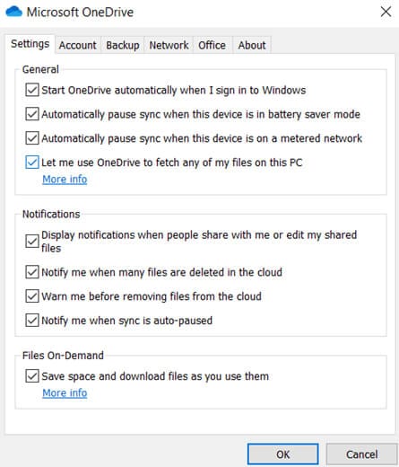 Aktivieren Sie das Kontrollkästchen Ich möchte OneDrive verwenden, um alle meine Dateien auf diesem PC abzurufen, und klicken Sie auf ok.