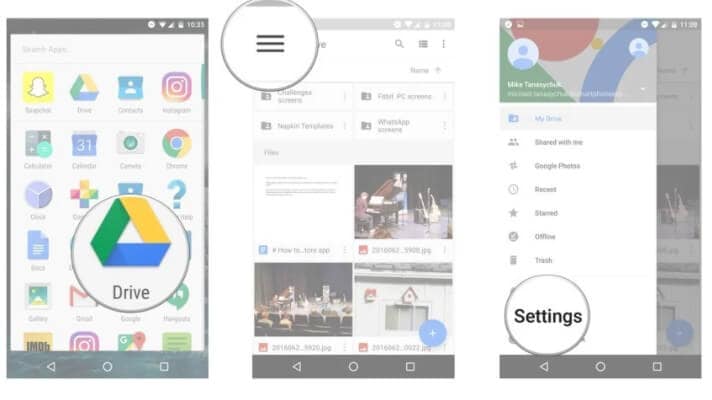 how to download all files from google drive to phone