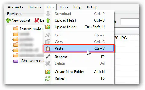 Paste all files in new folder