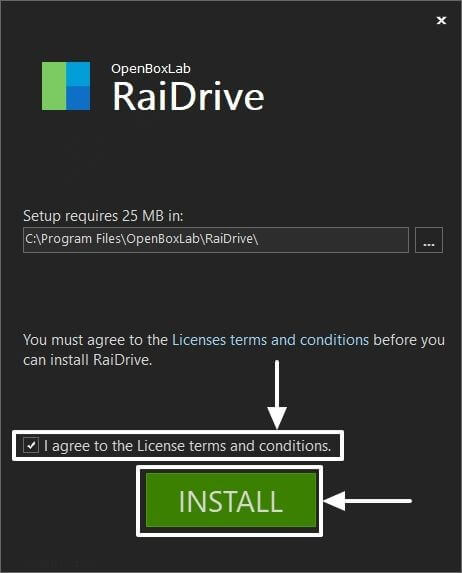 Instalación de RaiDrive para el móvil