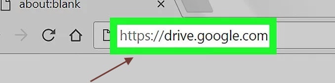 ouvrez la page d'accueil de Google Drive