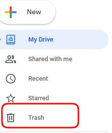How to clear google trash