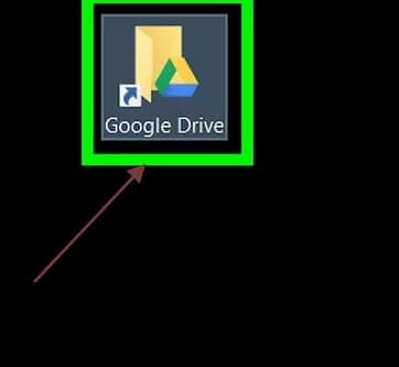 ouvrir le dossier Google Drive