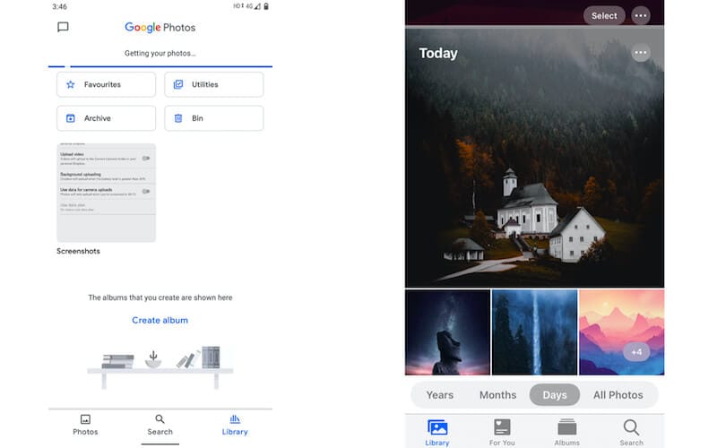 Google Photos in Android-iOS