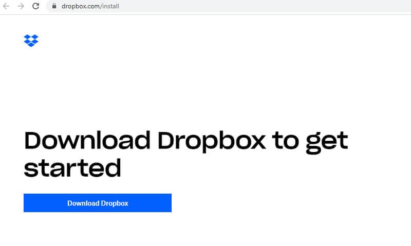 Klick Download Dropbox