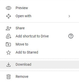 how to download google drive files to external hard drive