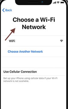 Figure 6 choisir un réseau Wi-Fi