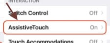 Figura 13 haz clic en assistive touch