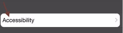 Abbildung 6 Auf Zugänglichkeit tippen