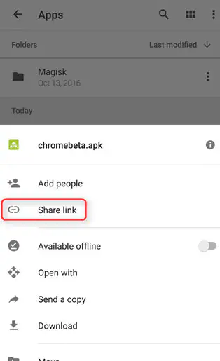 google drive link sharing