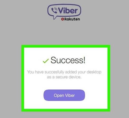 viber هو تنشيط على سطح المكتب