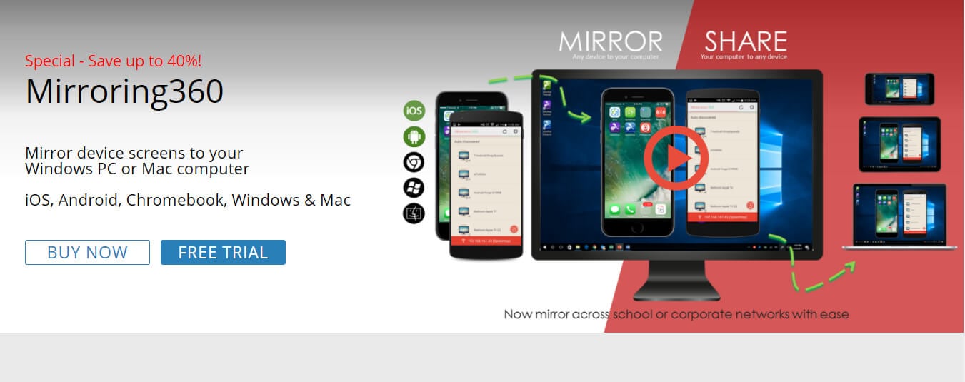 mirroring360 screen mirroring tool