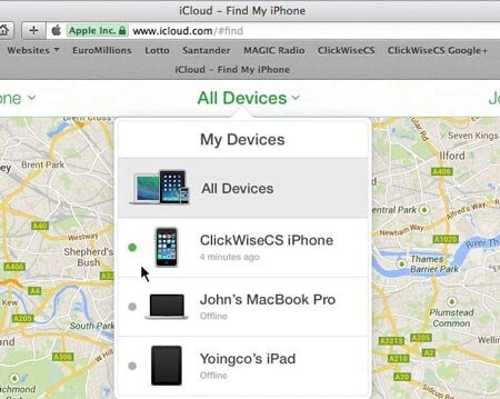 desativar dispositivo do icloud