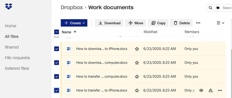 how to download photos from dropbox to pc