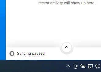 dropbox folder not syncing