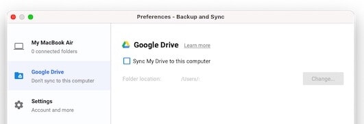 desktop google drive not syncing check proxy settings