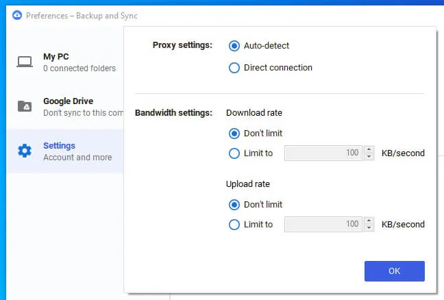 google drive don t sync folder