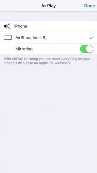 اختر airshou من airplay