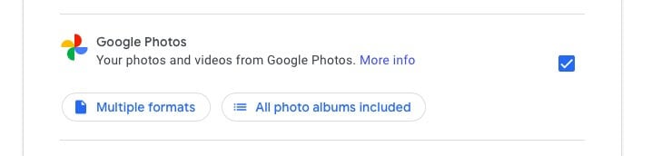 اختر Google Photos لتصديرها إلى Google Drive